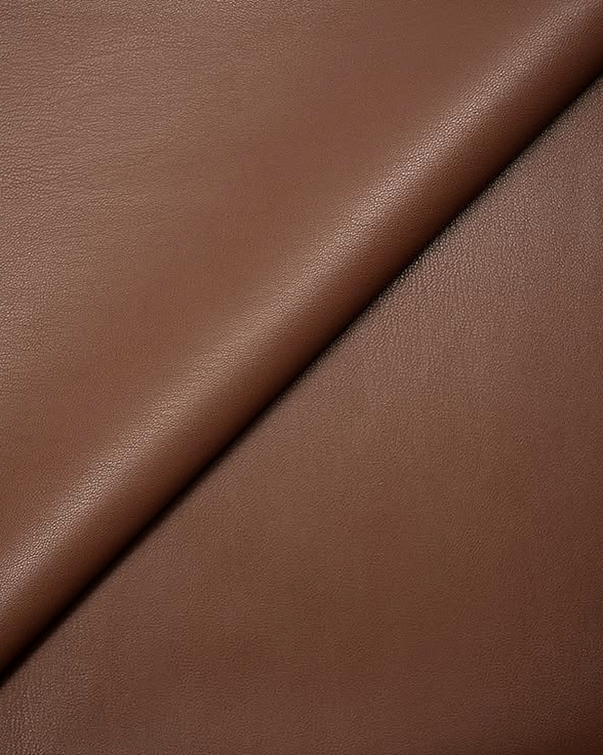 Macro detail of Pomelle leather grain